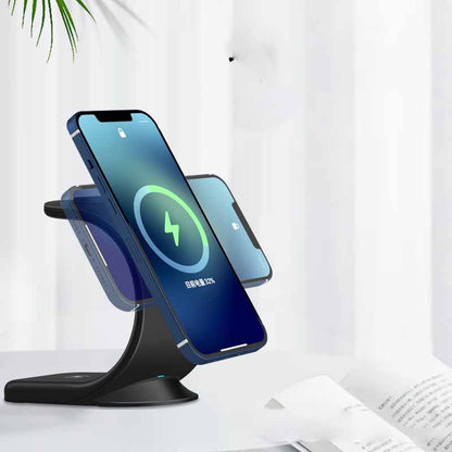 Vertical Three-in-one Magnetic Wireless Charger Gadgets Gym From House