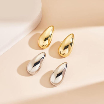 Metal Water Drop Earrings With A Sense Of Niche Luxury Jewelry Gym From House