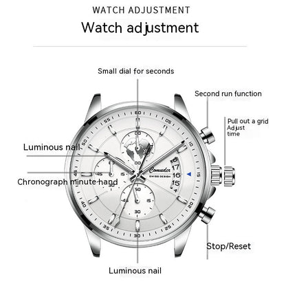 Full-automatic Waterproof Luminous Calendar Watch Jewelry DealSniper.net