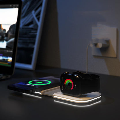 Folding Dual Magnetic Desktop Wireless Charger Gadgets Gym From House