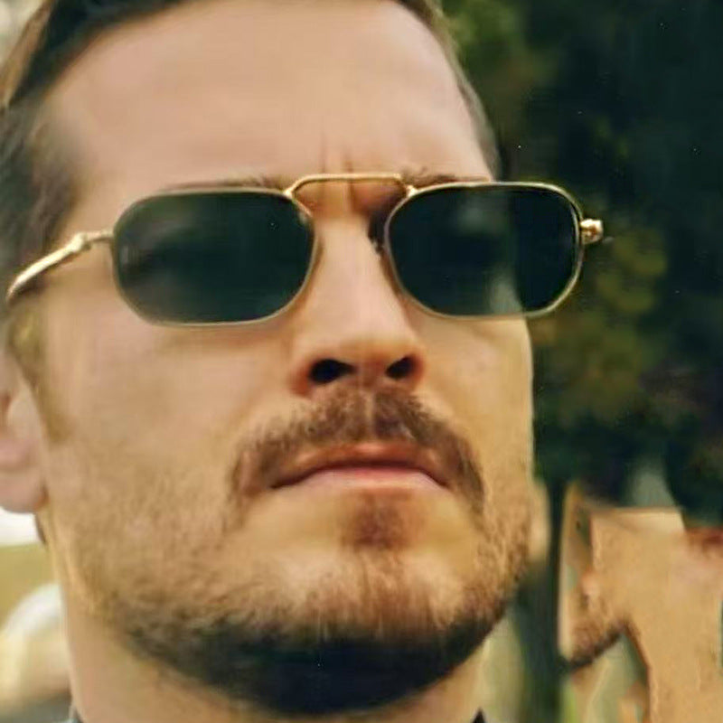 Square Frame Sunglasses For Men And Women Metal Frames Men Gym From House