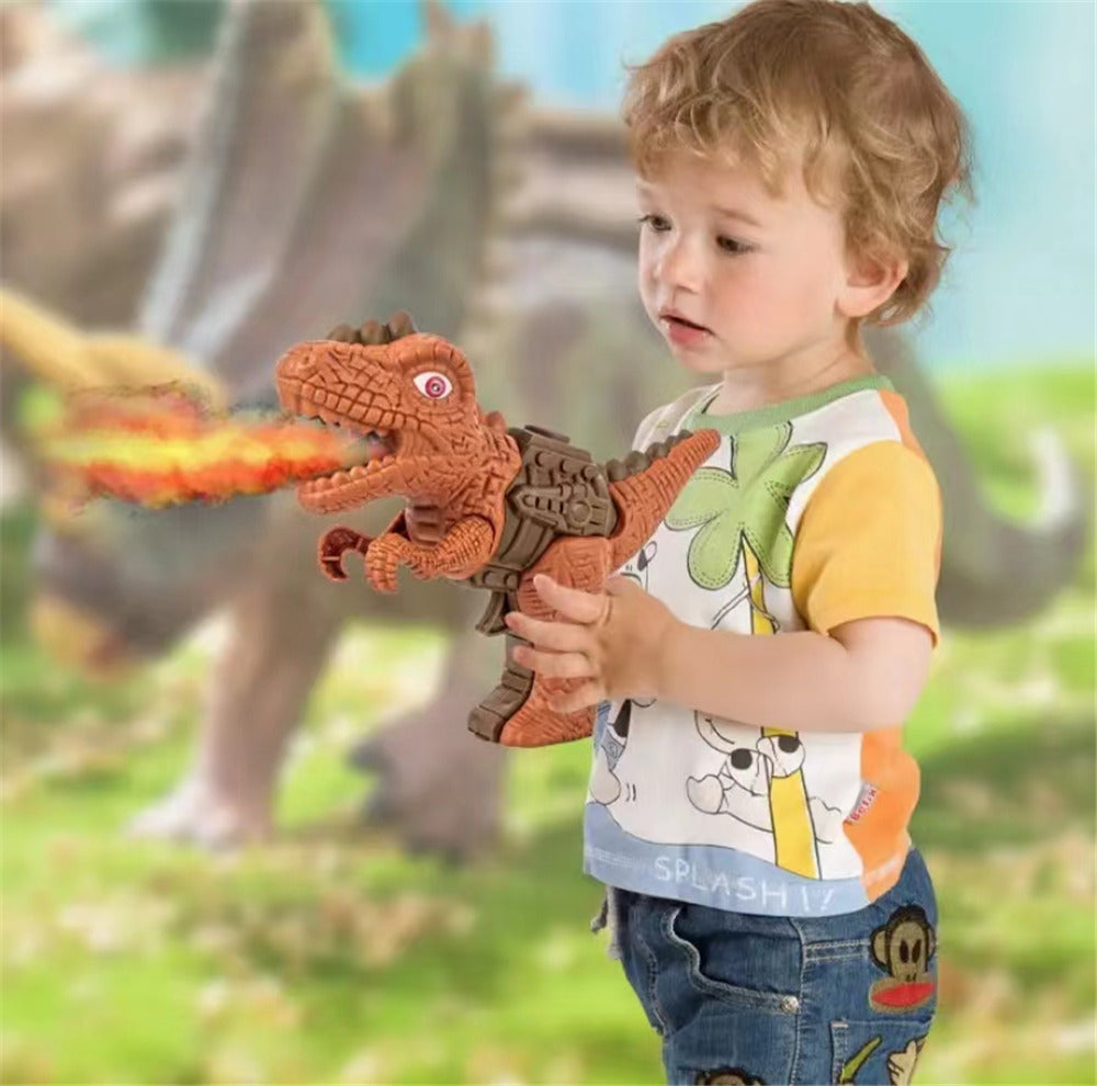 Dinosaur Sound Fire Spray Gun Tyrannosaurus Rex Triceratops Sound Light Summer Outdoor Disinfection Safe Gun Kids Toy Portable Kids dealsniper-net