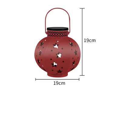 Solar Powered Night Light Courtyard Garden DealSniper.net Red