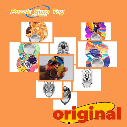 Original Puzzle Gyro Toy Fidget Spinner Toys Keychain Kids dealsniper-net