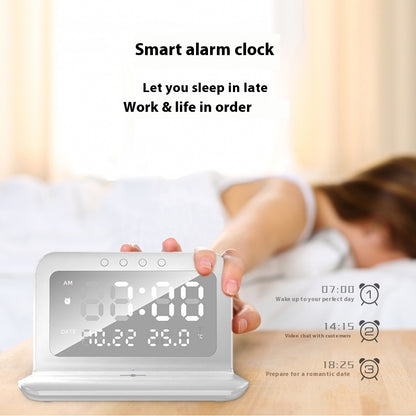 15W Portable Detachable Clock Wireless Charger Gadgets Gym From House Early Snow White Wireless Charger