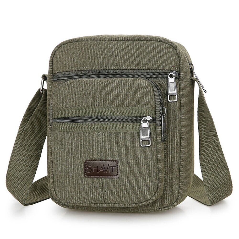 Men's Cross Body Bag Messenger Shoulder Book Bags School Casual Sport Work Bag Men DealSniper.net