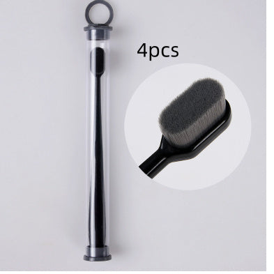 Ultra-fine Toothbrush Super Soft Bristle Deep Cleaning Brush Kids DealSniper.net 4PCSBlack