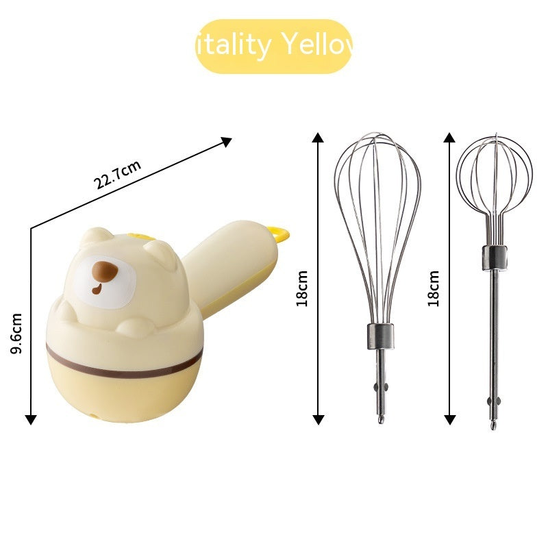 Egg Beater Handheld Household Electric Kitchen Gym From House Yellow Electric Whisk USB