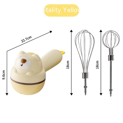 Egg Beater Handheld Household Electric Kitchen Gym From House Yellow Electric Whisk USB