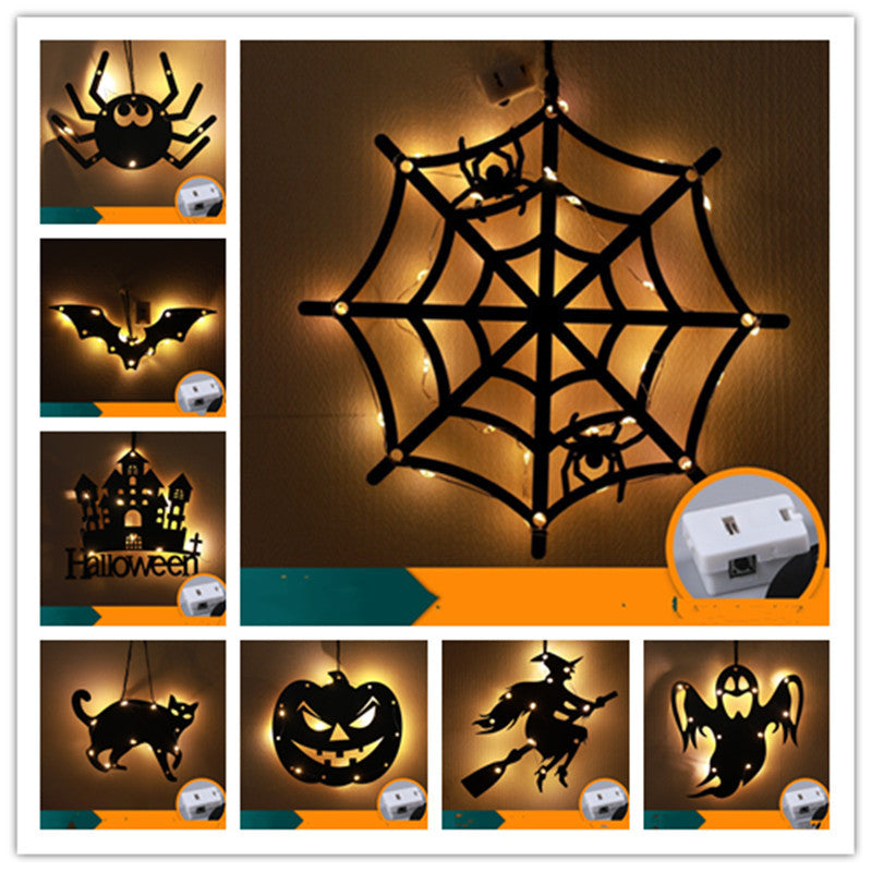Halloween LED Decorative Lights Luminescent Spider Listing Holidays DealSniper.net