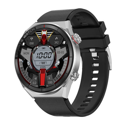 Smart Watch Bluetooth Calling Heart Rate Music Playback Jewelry DealSniper.net Silver Glue