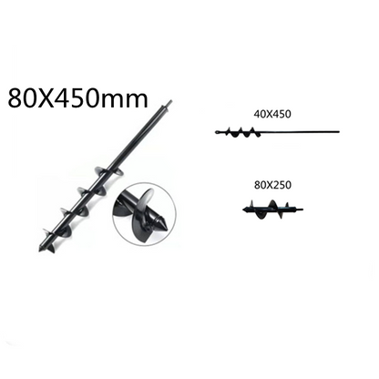 Spiral Loosening Drill Bit Alloy Ground Drill Bit Vehicle DealSniper.net 80x450mm and Set2