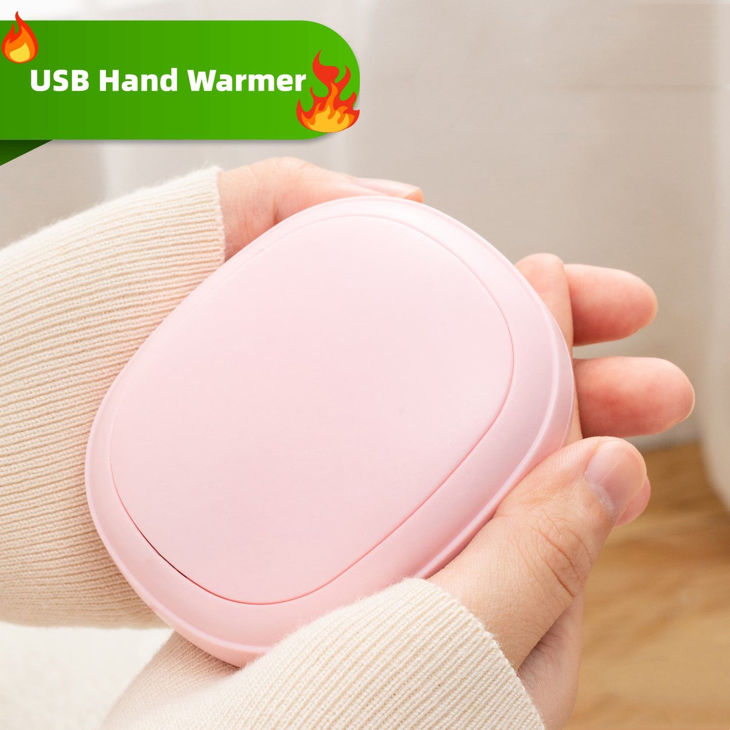 USB Hand Warmer Charging Portable Pebble Hand Warmer Single Side Heating Gadgets dealsniper-net