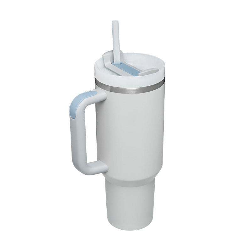 Valentines Day Gift Thermal Mug 40oz Straw Coffee Insulation Cup Holidays DealSniper.net Fog color 1200ML