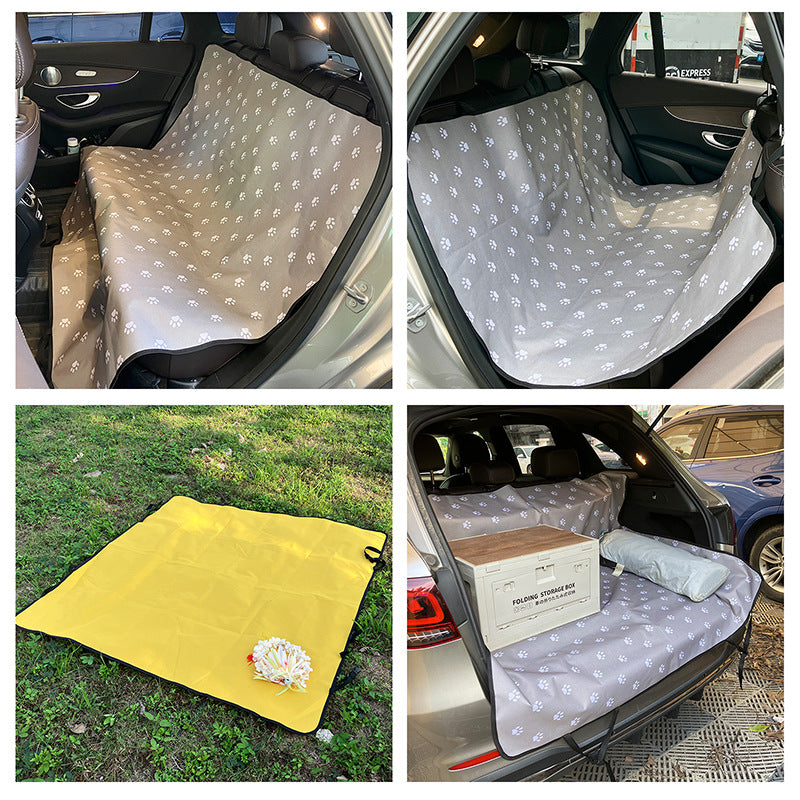 Car Pet Mat Rear Seat Water And Dirt Resistant Isolation Pad Pets Gym From House