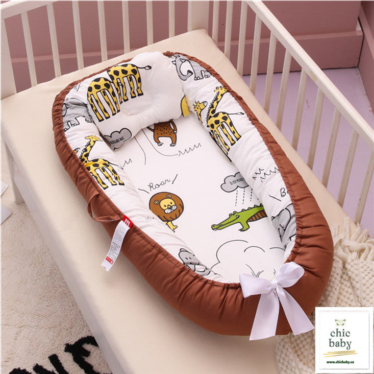 Baby Removable And Washable Bed Crib Portable Crib Travel Bed For Children Infant Kids Cotton Cradle Kids dealsniper-net P 50x85cm