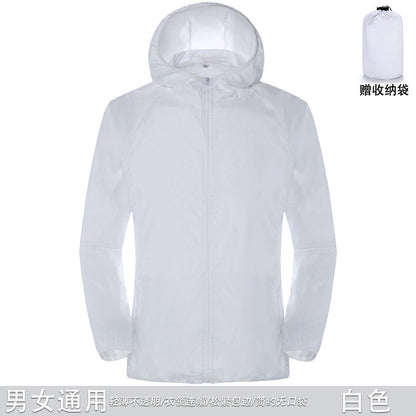 New Sun Protection Clothing Couple Outdoor Skin Clothing Men DealSniper.net White 4XL