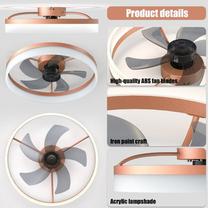 Ceiling Fan With Light Dimmable LED Recessed Ceiling