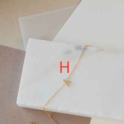English 26 Letter Bracelet New Ladies With Diamonds Jewelry Gym From House H
