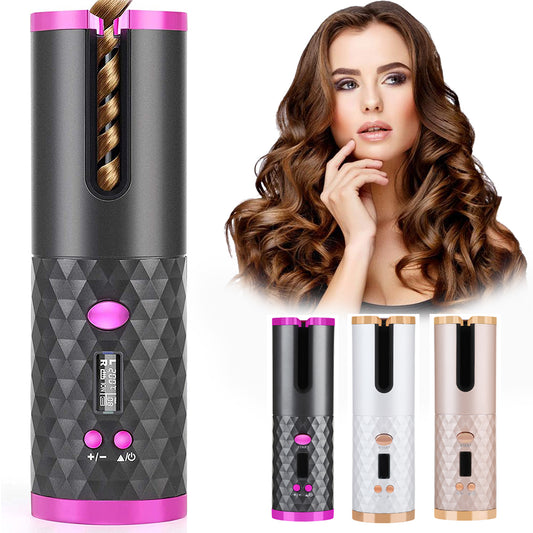 Rechargeable Automatic Hair Curler Portable Hair Curling Iron Beauty dealsniper-net