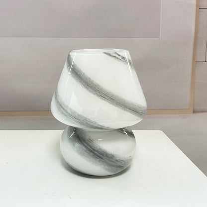 Handmade Glass Mushroom Table Lamp, Bedside Small Night Lamp Home Decor Gym From House Moon AU