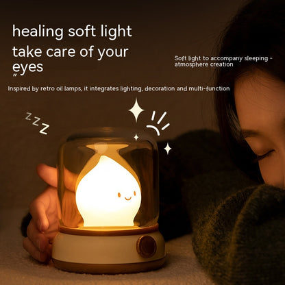 Retro Small Night Lamp Bedroom Mini Desktop LED Cute Night Lamp House dealsniper-net