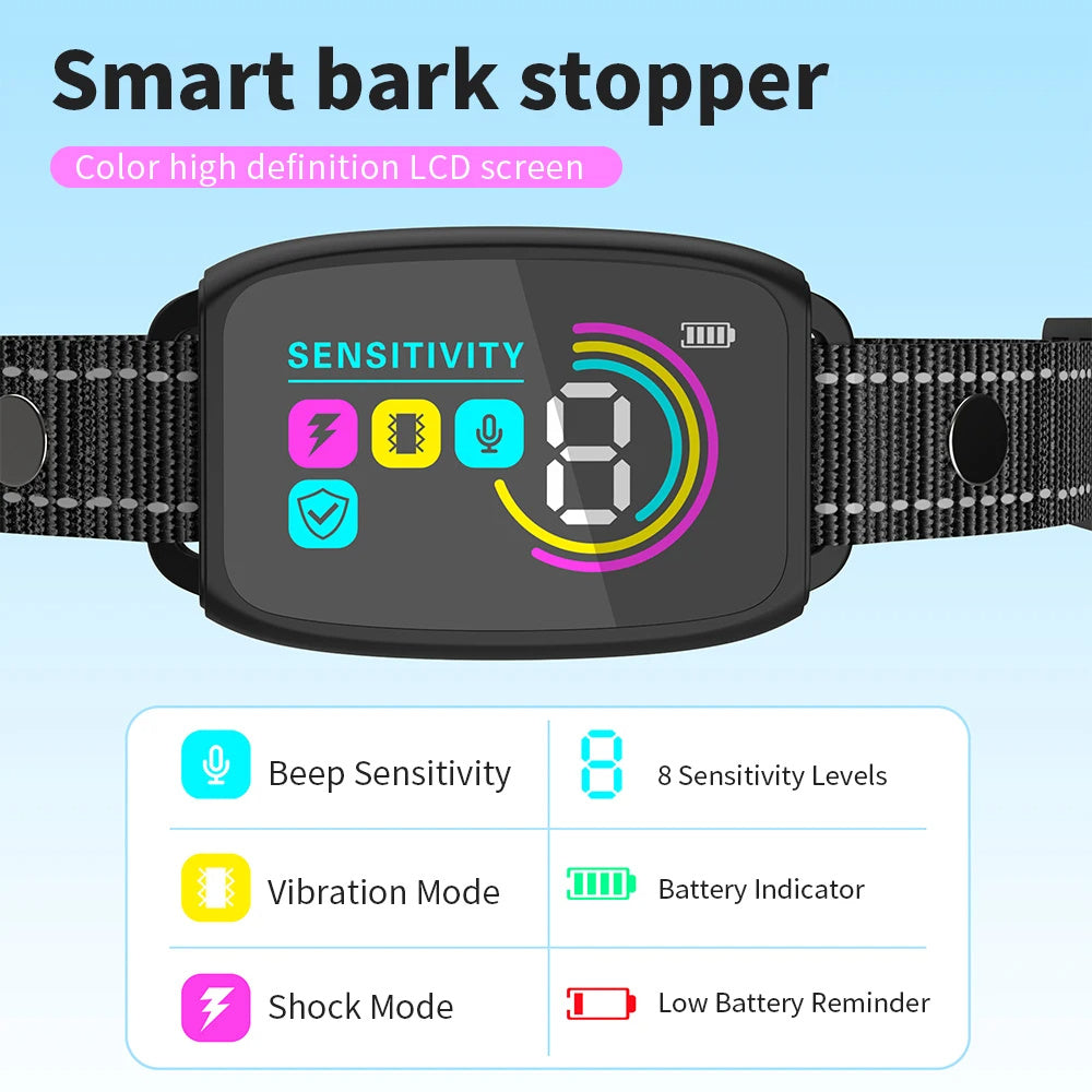 Smart Automatic Anti Barking Dog Collar Bark Stopper Pets dealsniper-net