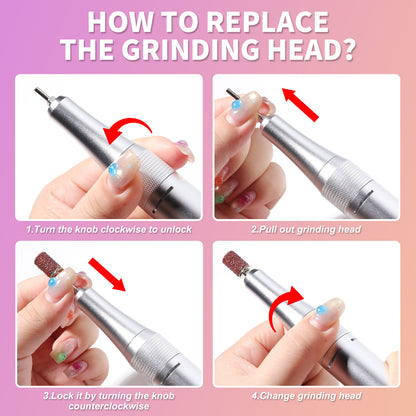 Electric Nail File For Shaping Removing & Polishing Gel Nails Beauty dealsniper-net