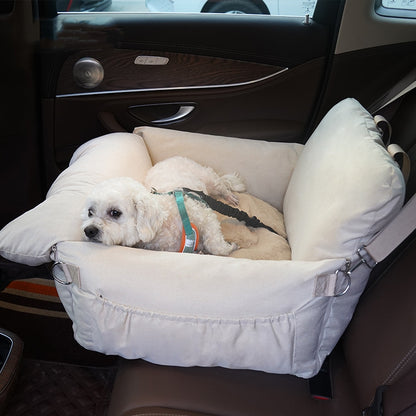 Linen Car Safety Seat Front Dog Bed Pets Gym From House