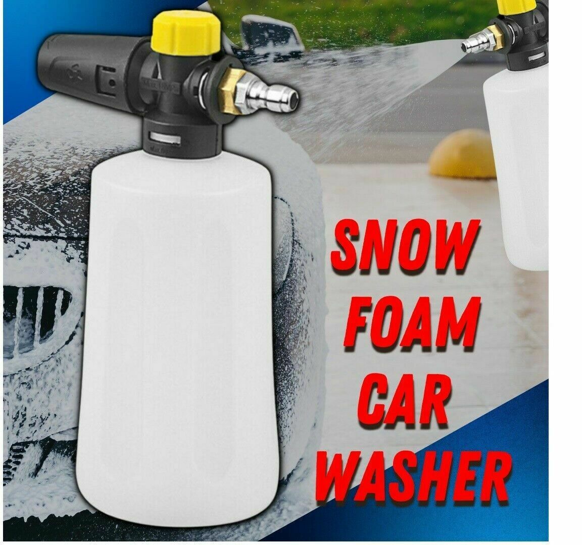 1 4 Snow Foam Lance Pressure Washer Spray Gun For Car Wash Soap Cannon Bottle Vehicle dealsniper-net