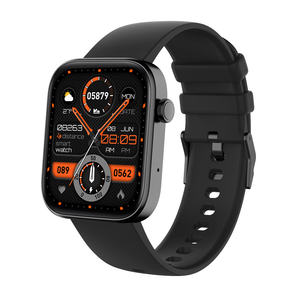 Sports Heart Rate Meter Step IP67 Waterproof Full Screen Smart Watch Jewelry Gym From House Black