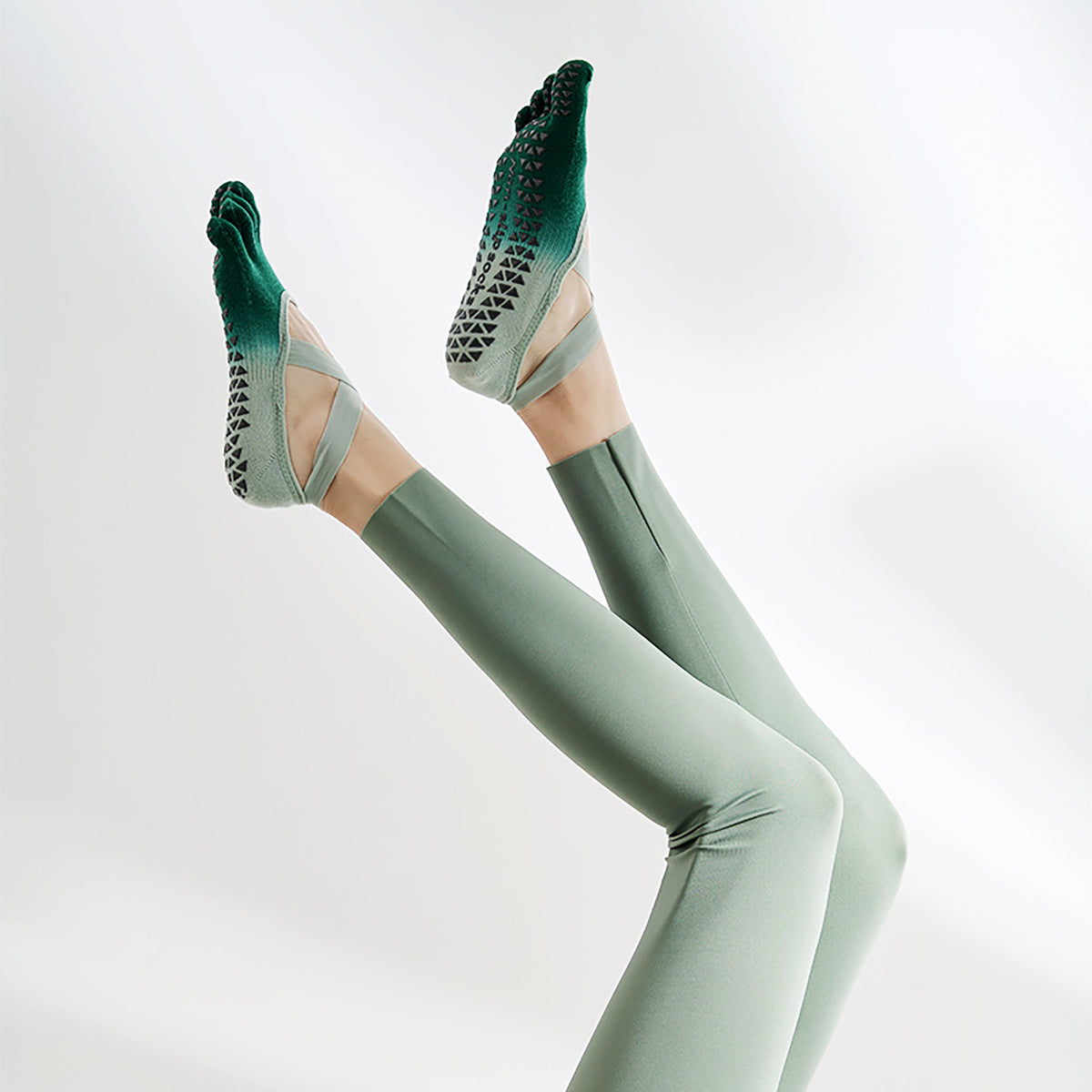 Yoga Socks For Women With Grips Grippy Yoga Socks Women dealsniper-net Green