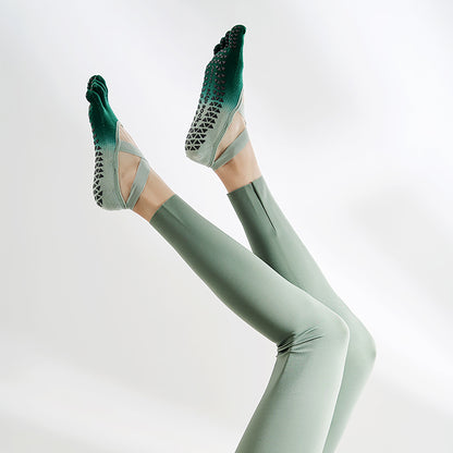Yoga Socks For Women With Grips Grippy Yoga Socks Women dealsniper-net Green