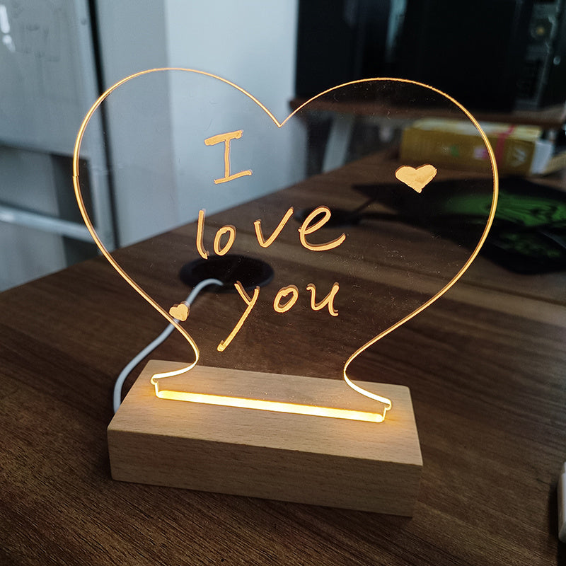 Creative Note Board Creative Led Night Light USB Message Board Holidays DealSniper.net