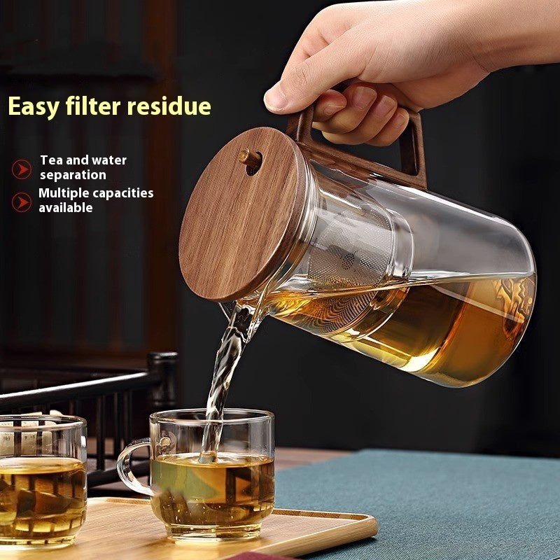 Borosilicate Full Glass Liner Tea Water Separation Tea Set Kitchen DealSniper.net
