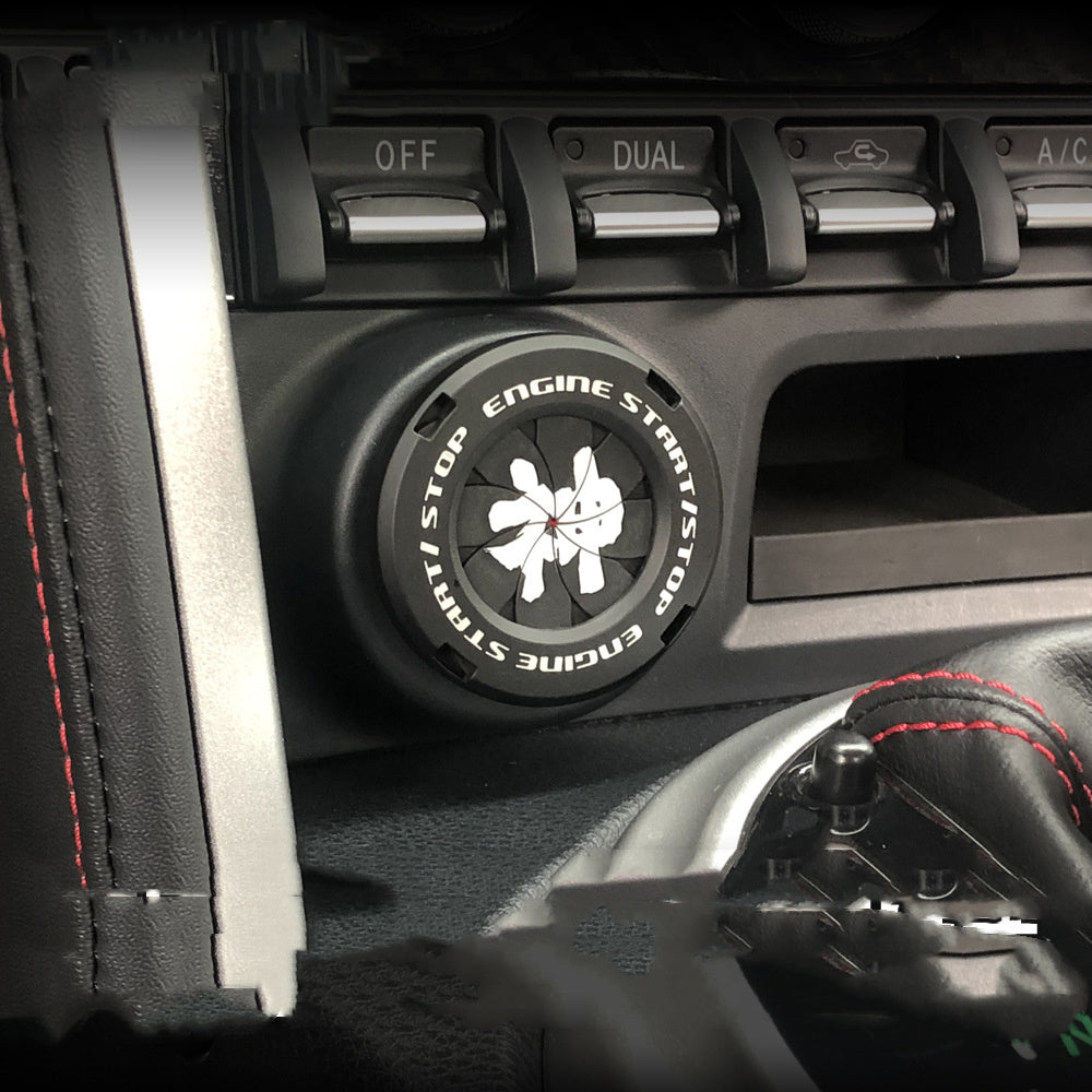 One-key Start Button Ignition Protective Cover Vehicle DealSniper.net Spray blackgod