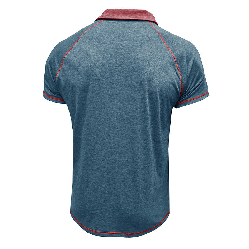 Short-sleeved Lapel T-shirt POLO Bottoming Shirt Men Clothing Men DealSniper.net