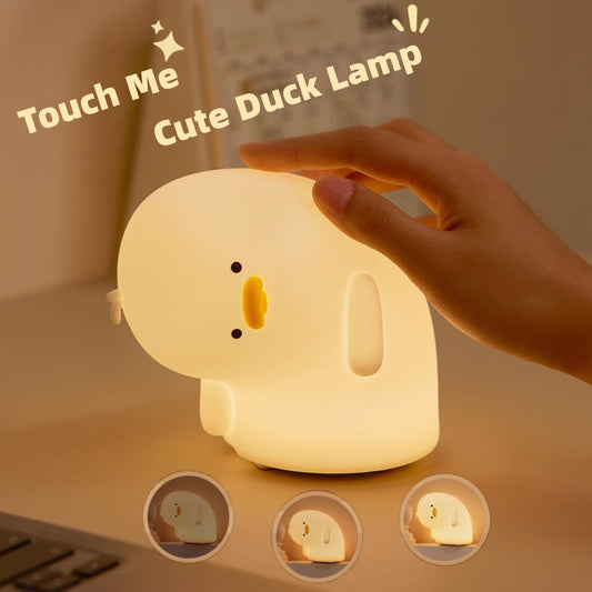 Cute Duck LED Night Light USB Rechargeable Nightlights