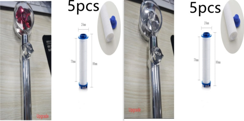 New Turbo Propeller Shower Head Water Saving High Pressure Flow