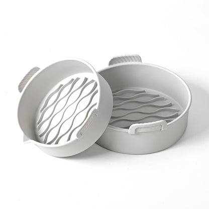New Air Fryer Silicone Baking Tray Kitchen Gym From House