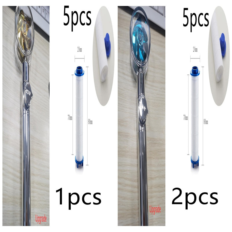 New Turbo Propeller Shower Head Water Saving High Pressure Flow