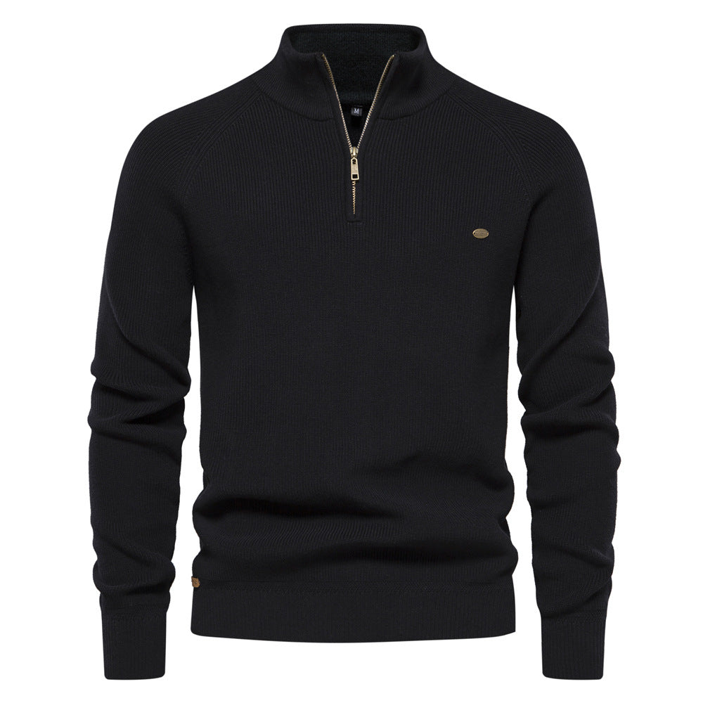 New Men's European Size Cross-Border Sweater, Long-Sleeve Men Gym From House Y832 black green L