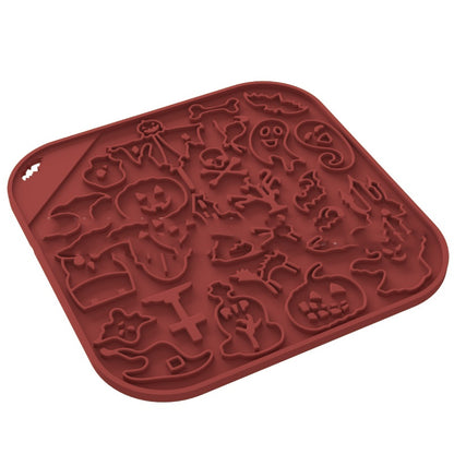 Anti-choke Slow Feeding Anti-tumble Multi-functional Dog Bowl Pets dealsniper-net Halloween Red