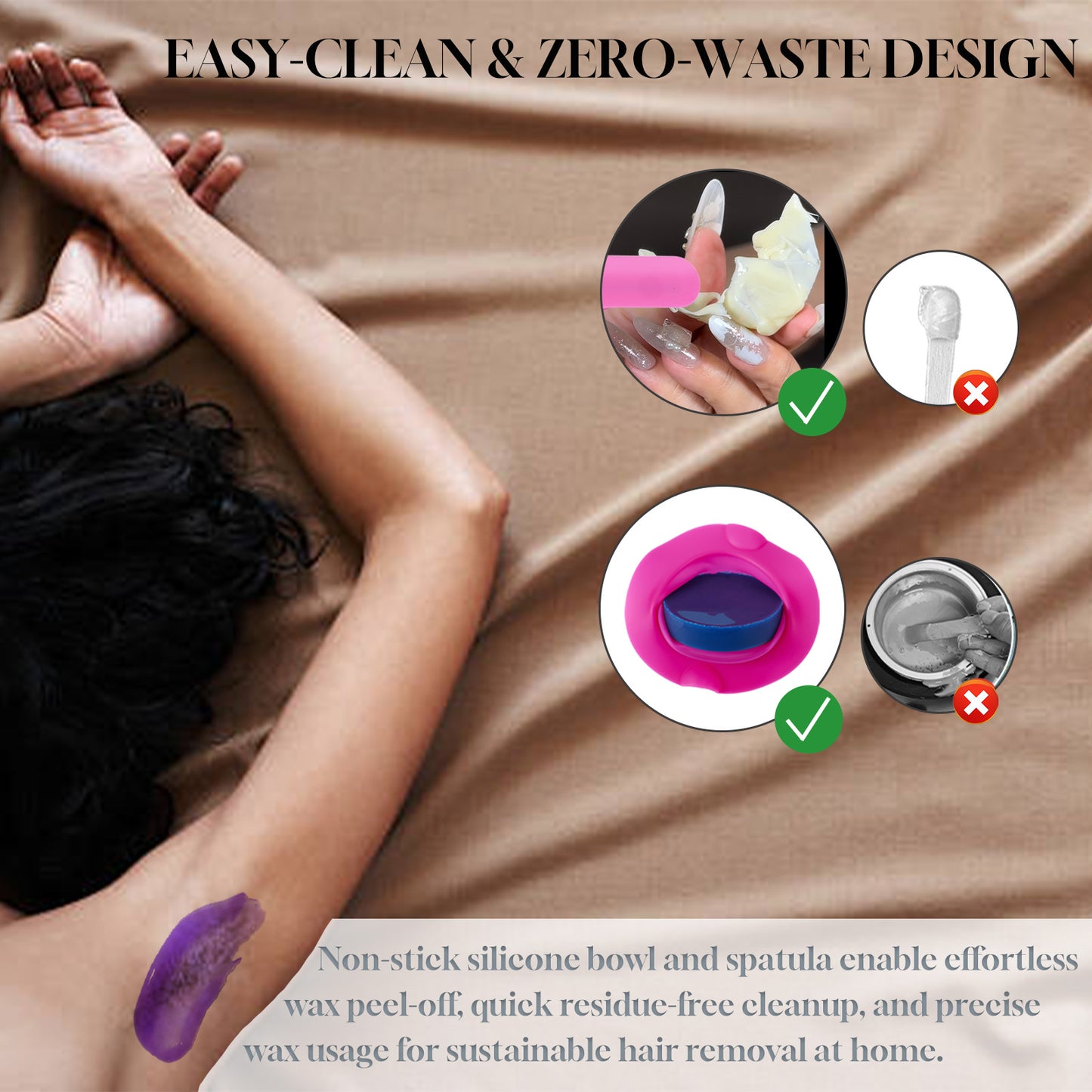 8Pc Waxing Kit Hair Removal Kit With Warmer Beauty dealsniper-net