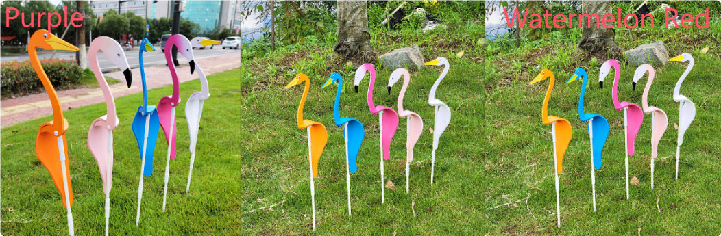 Swirl Flamingo Rotating Bird Beach Gardening Decoration Garden DealSniper.net Set 40cm