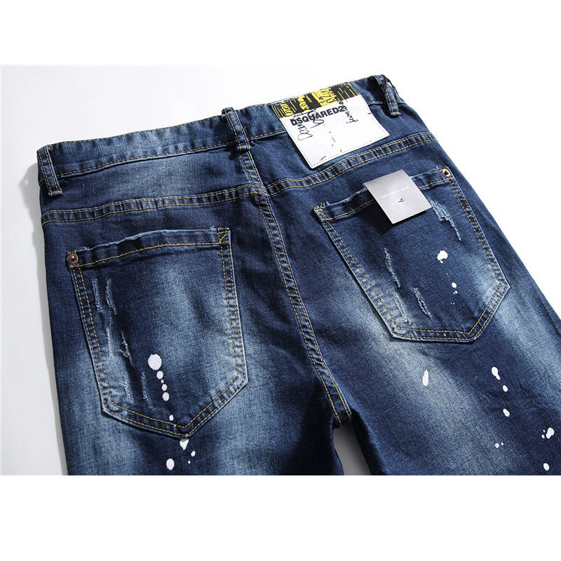 men jeans famous D2 Men slim jeans pants mens denim