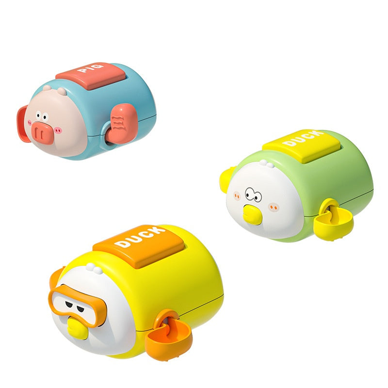 Children's Bath Toys Cartoon Clockwork Bath Water Toys Kids Gym From House