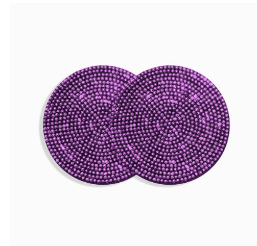 Bling Car Coasters For Cup Holder 2 Pack Universal Anti Slip