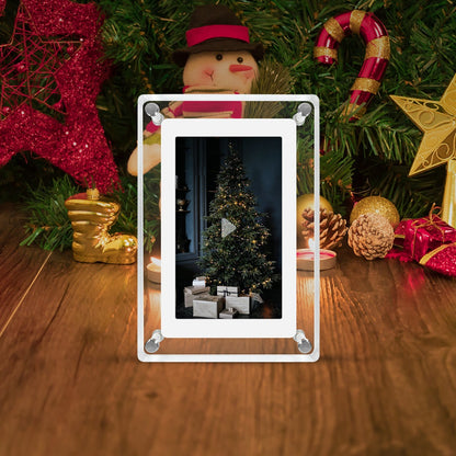5-inch Transparent Fashion Digital Electronic Photo Album Home Decor Gym From House Transparent 5inches USB line