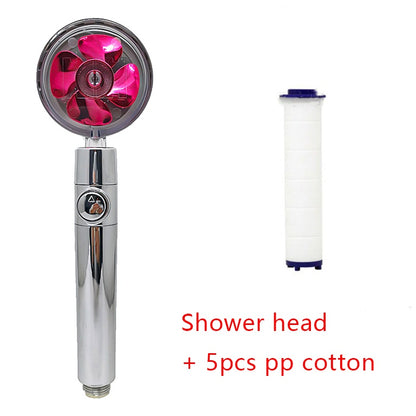 Shower Head Water Saving Flow 360 Degrees Rotating